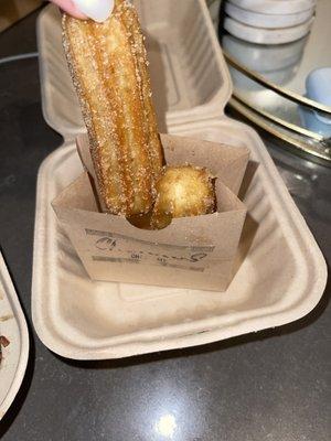 2 Chocolate Filled Churros