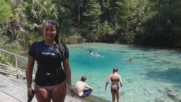 Easy access swimming hole that leads to the creek. Picnic tables, restrooms and more. Have a great family day at the creek.