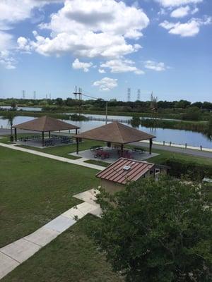 Zip line - from the top of the water tower