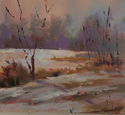 Final Snowfall Pastel Artist Cindy Gilberti Available