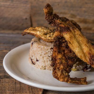 Fried Fish + Beans & Rice