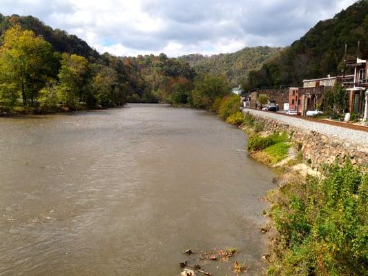 The French Broad River in Marshall NC (I didn't see the broad)