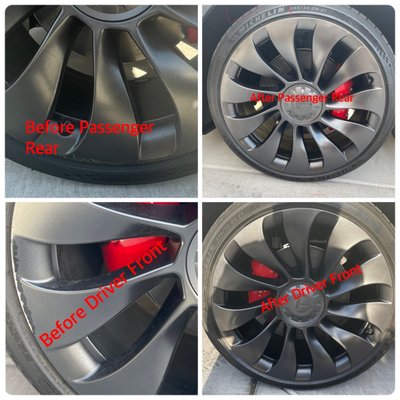 Rim Repair. Before and After