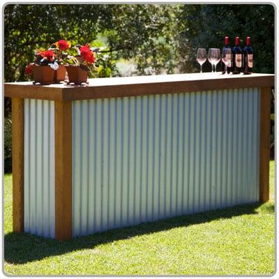 Galvanized country bar