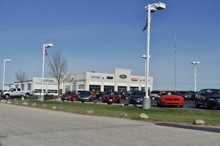 store front- inside Ewald's Hartford Ford Lincoln Mercury