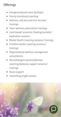 Coaching, consultation and more!