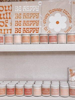 Rae of Sunshine Candle Company, candle shelf