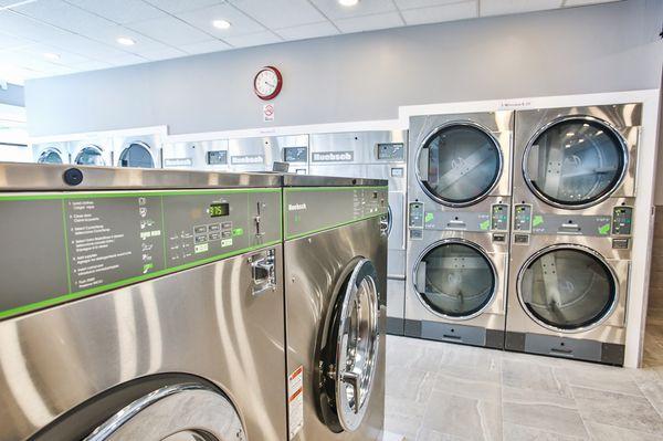 Inside Laundromat.