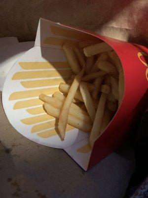 Half filled fries