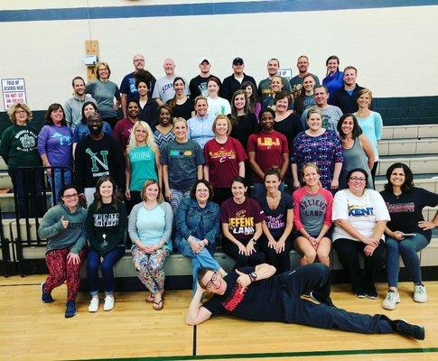 Nordonia Middle School Teachers Field Day.