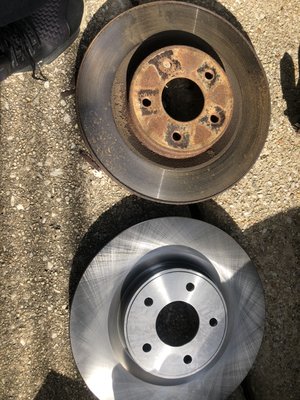 New vs old rotors