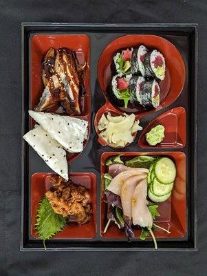 Bento Box Food & Wine Pairing for Two People 
Reserve 1 day in advance: https://www.exploretock.com/margerumwinecompany/