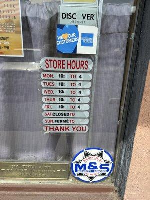 Store hours