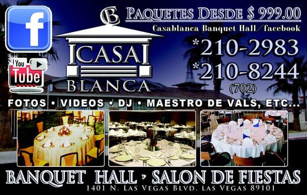 casablanca banquet hall salon de fiestas las vegas