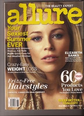 LA Organic Tanning was given a 5 star rating in the June 2012 issue of Allure.