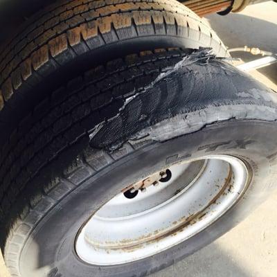 Shredded tire