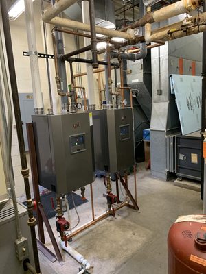 High efficiency commercial boilers