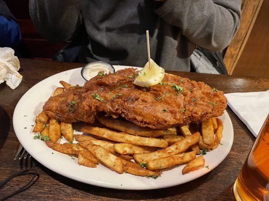 Unfortunately the plate looks better then it was. The fish wasn't seasoned unfortunately...