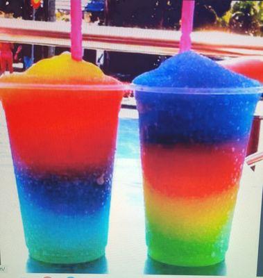 Rainbow Slushies