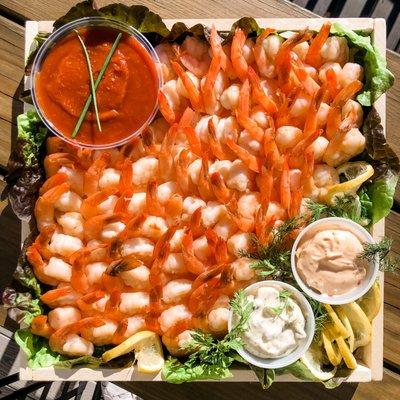 LOBSTA BAKES SHRIMP PLATTERS & HOME MADE DIPS