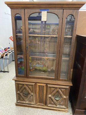 China cabinet... needs work, but great price!