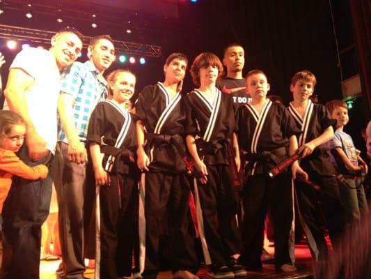 our 1st 5 black belts of Amerikick Staten Island