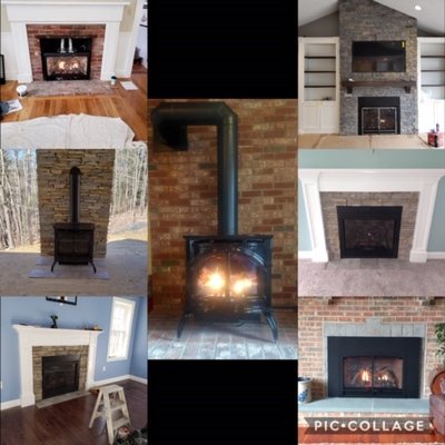 Direct vented propane fireplaces