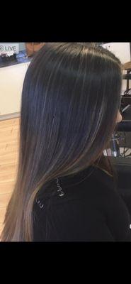 Baby lights balayage