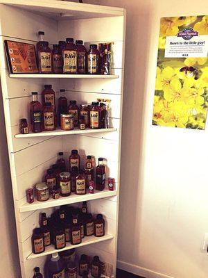 We carry locally made RAW honey.