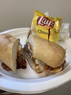 Hot BBQ Beef Sandwich