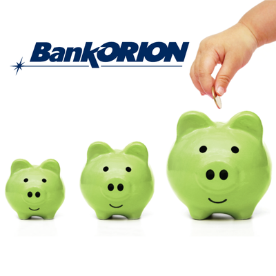 BankORION provides many ways to save with savings, CDs, and savings accounts for children! Prep your family for financial wellness