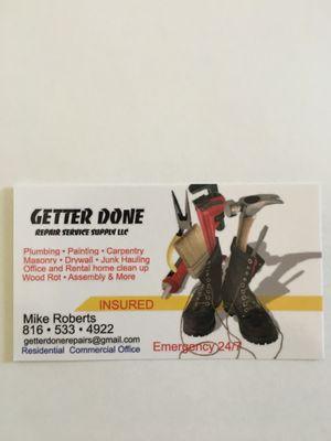 Getter Done Repair Service Supply