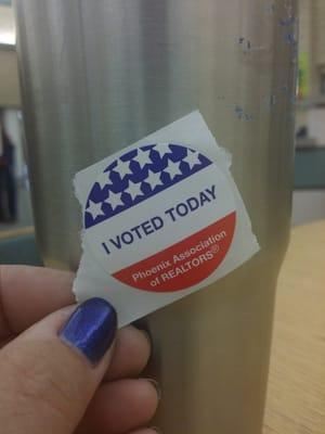 Yep, I voted today.  I dropped off my early ballot.