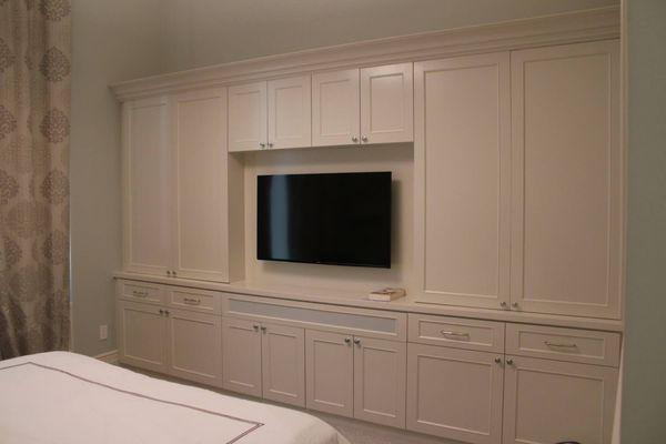 Bedroom built ins manufactured in our shop