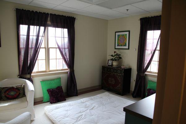 Breathworks and acupressure room