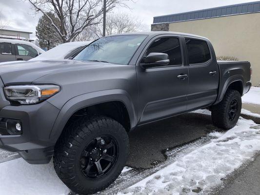 Wrapped Tacoma truck