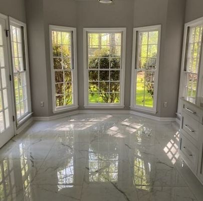 Tile floor installation x Paint(after)