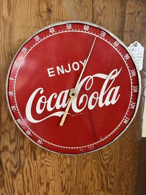 1960's Coca Cola thermometer.  New glass!  $100.00