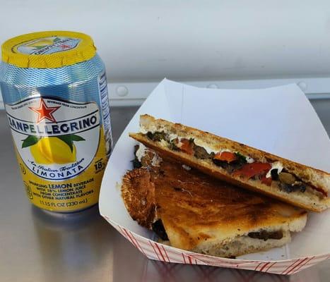 Cini Panini with a refreshing San Pellegrino!!!