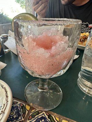 Medium (I think they actually gave me a small though) frozen strawberry margarita