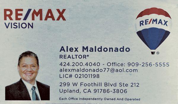 Alex Maldonado - RE/MAX Vision