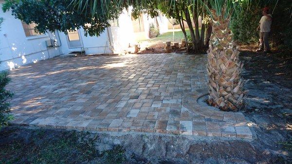 Paver patio.