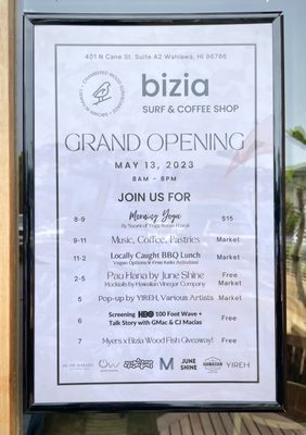 Grand Opening Sign - Saturday, May 13, 2023