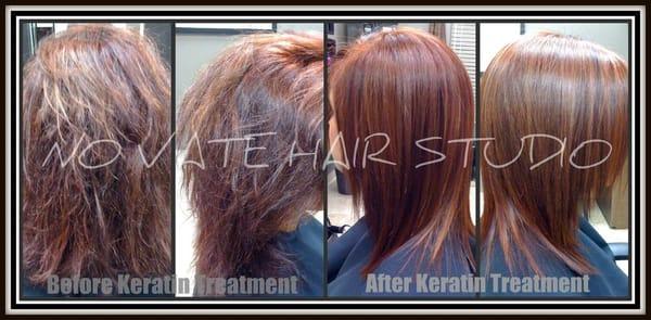 Before & after photos of Keratin Treatment by Coppola