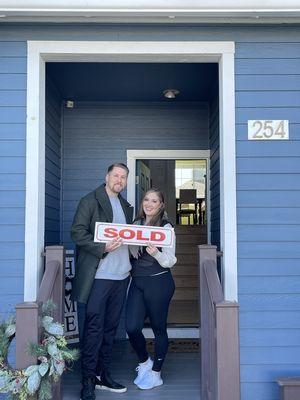 My happy first-time homebuyers settling into their new condo! Congrats Mark & Lindsay!