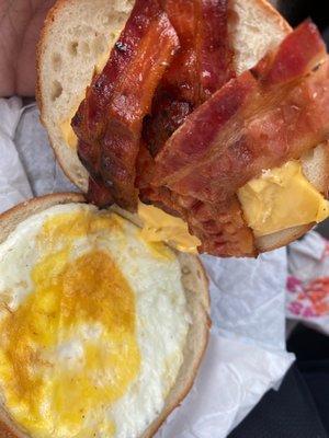 Bacon Egg And Cheese bagel