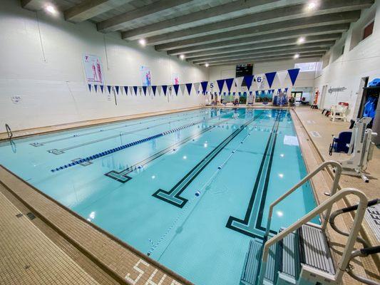 Six lane lap pool