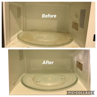 Microwave cleaning