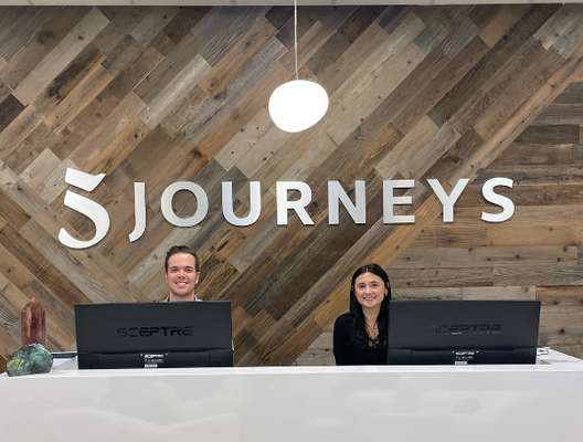 Five Journeys - 425 Boylston Reception Desk