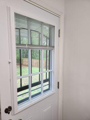 Door blind installation